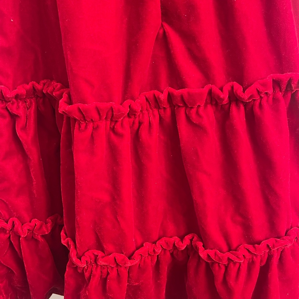 Janie and Jack Ruby Tiered Velvet Dress - Picture 6 of 6